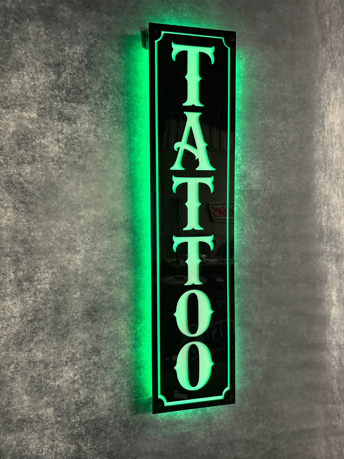 TATTOO Colour-Changing LED Acrylic Wall Sign