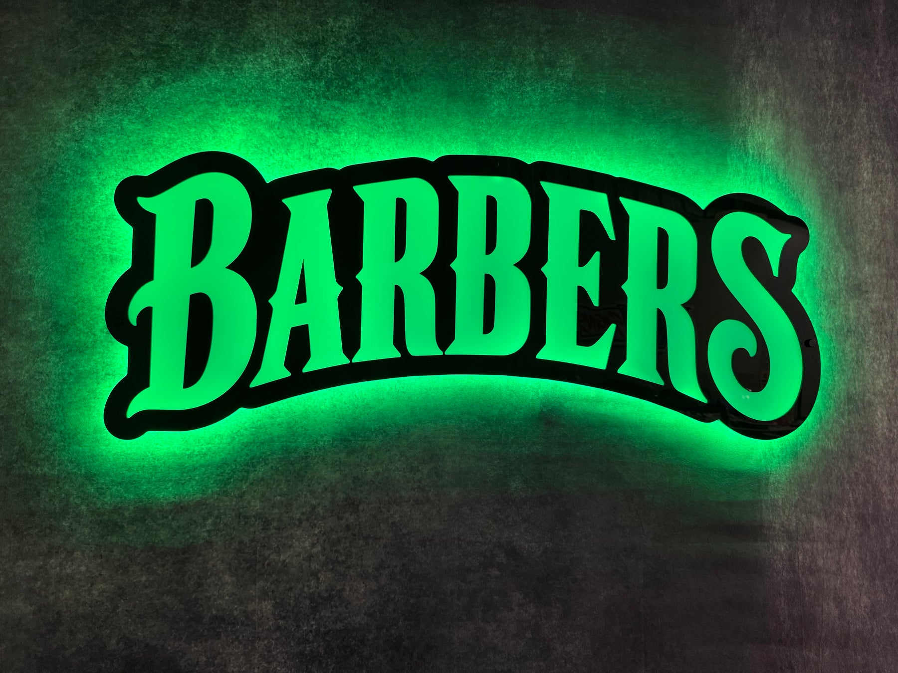 BARBERS Layered LED Acrylic Sign