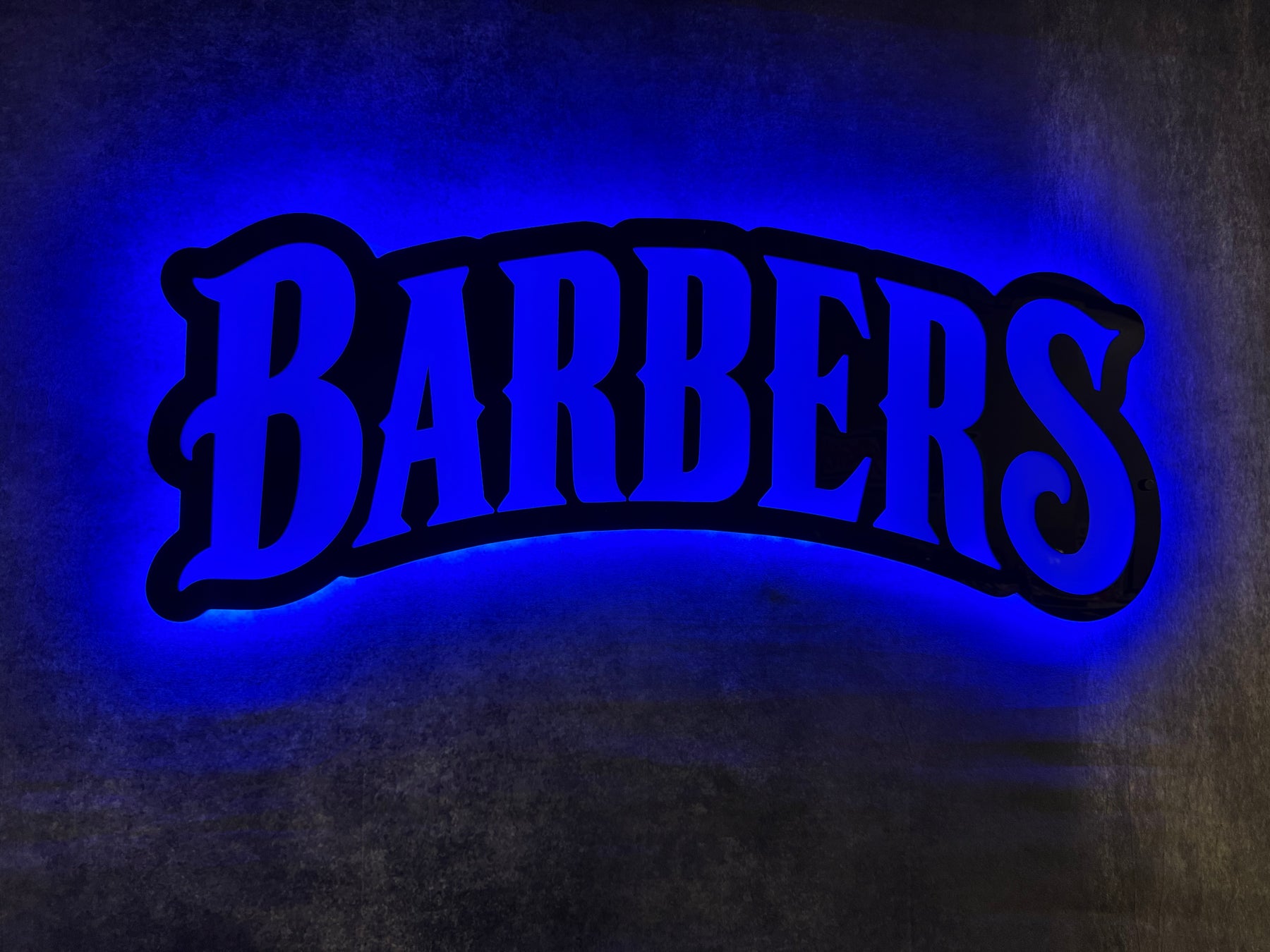 BARBERS Layered LED Acrylic Sign