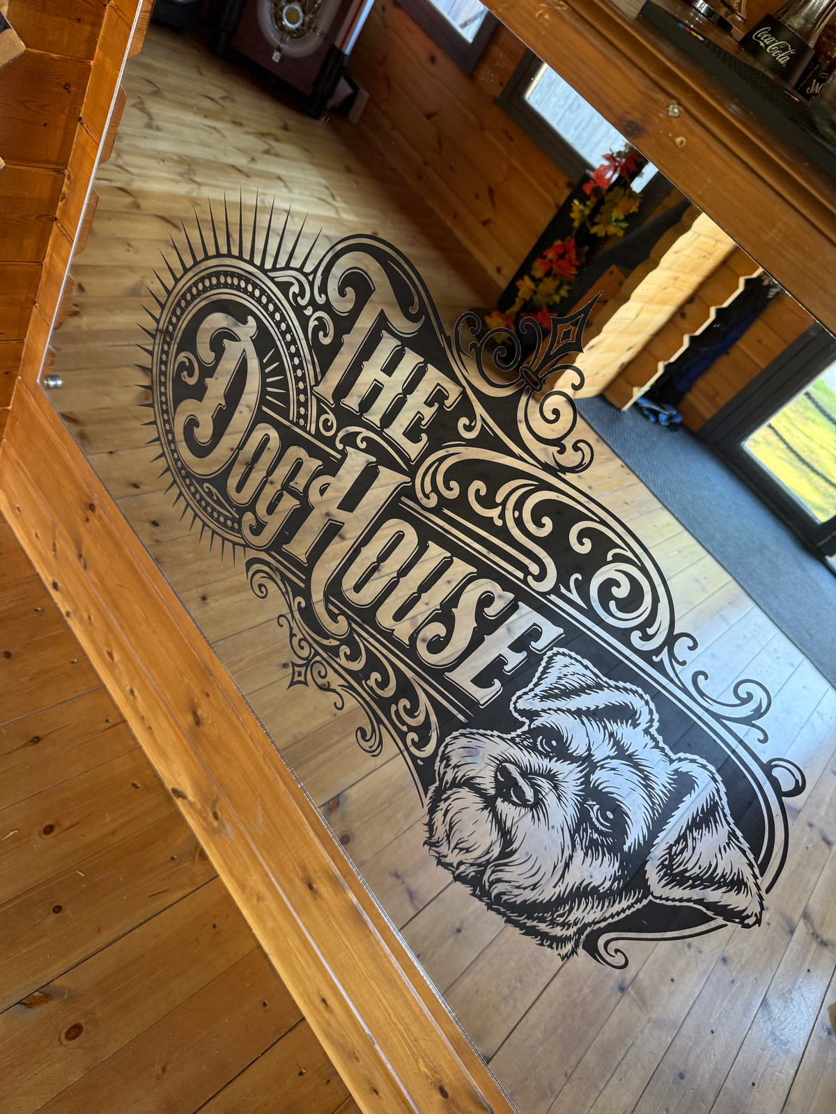 large mirror sign
